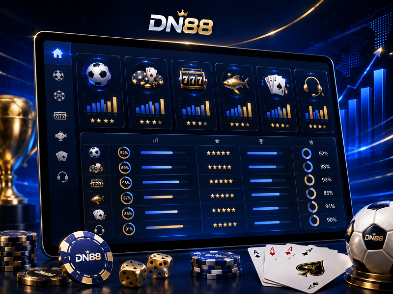 Bảng thống kê sản phẩm nổi bật tại DN88
